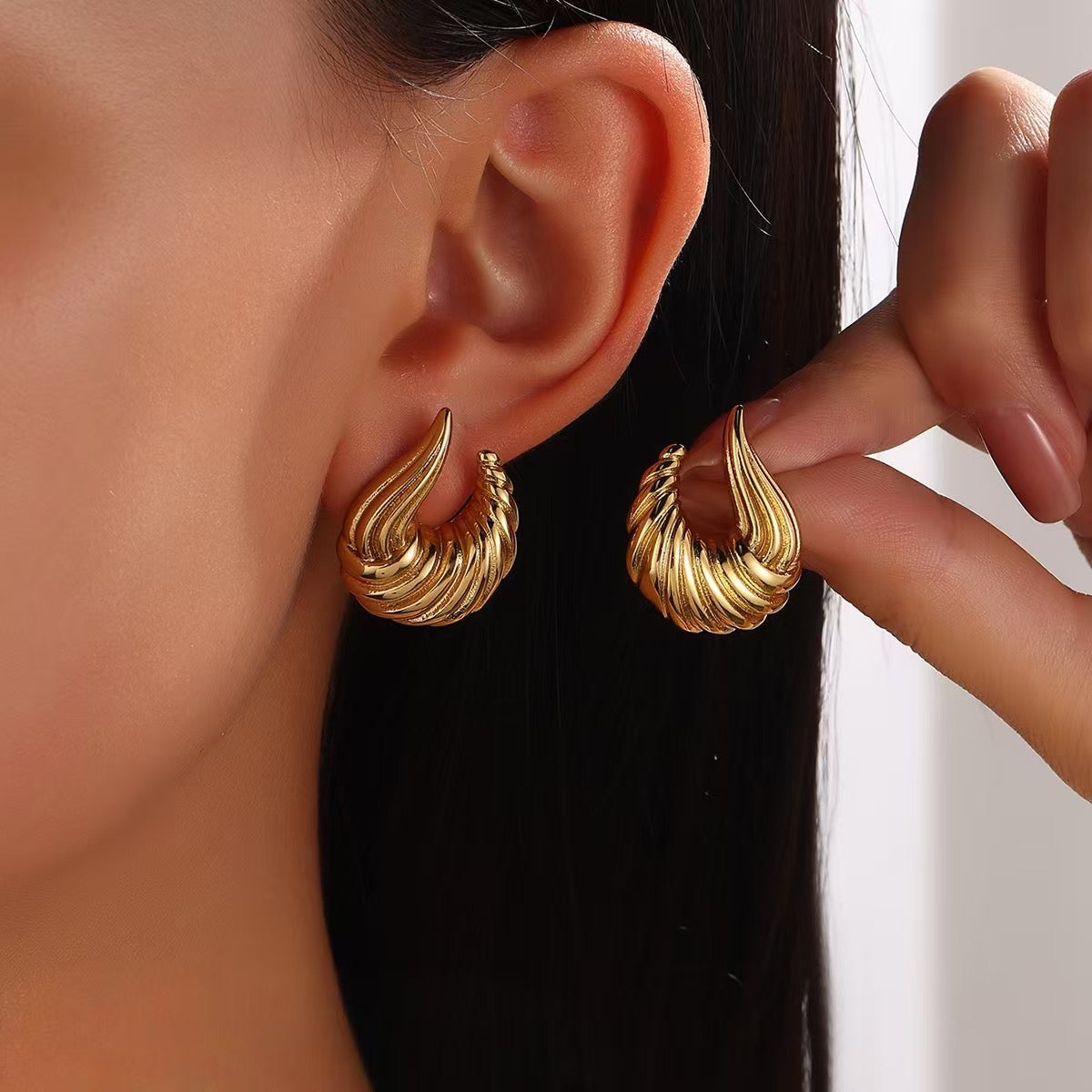 Boucle d’oreille inoxydable Waterproof